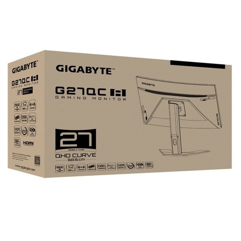MONITOR GIGABYTE LED 27" G27QC A 165Hz MONITOR GIGABYTE LED 27" G27QC A 165Hz