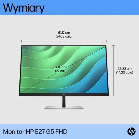 MONITOR HP LED 27" E27 G5 (6N4E2AA) MONITOR HP LED 27" E27 G5 (6N4E2AA)