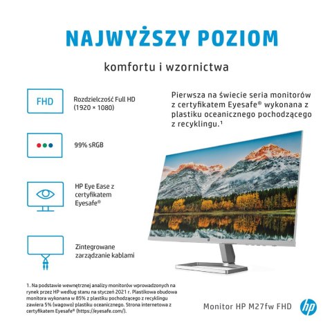 MONITOR HP LED, IPS 27" M27fw (2H1A4E9) MONITOR HP LED, IPS 27" M27fw (2H1A4E9)
