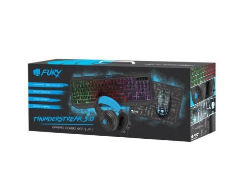 FURY ZESTAW 4W1 THUNDERSTREAK 3.0 US (KLAWIATURA+MYSZ+SŁUCHAWKI+PODKŁADKA) NFU-1674 FURY ZESTAW 4W1 THUNDERSTREAK 3.0 US (KLAWIATURA+MYSZ+SŁUCHAWKI+PODKŁADKA) NFU-1674