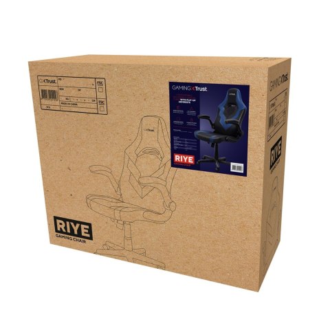 Fotel gamingowy TRUST GXT703B RIYE GAMING CHAIR BLUE Fotel gamingowy TRUST GXT703B RIYE GAMING CHAIR BLUE