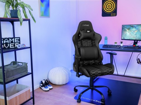 Fotel gamingowy TRUST GXT708 RESTO CHAIR BLACK Fotel gamingowy TRUST GXT708 RESTO CHAIR BLACK