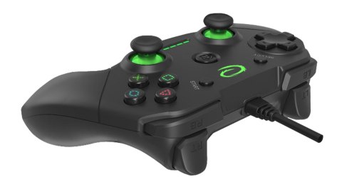 Gamepad Esperanza Vanquisher EGG110K (PC, PS3; kolor czarny, kolor zielony) Gamepad Esperanza Vanquisher EGG110K (PC, PS3; kolor czarny, kolor zielony)