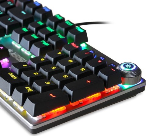 Klawiatura mechaniczna IBOX Aurora K-3 IKGMK3 (USB; (US); kolor czarny) Klawiatura mechaniczna IBOX Aurora K-3 IKGMK3 (USB; (US); kolor czarny)