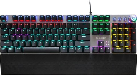 Klawiatura mechaniczna IBOX Aurora K-3 IKGMK3 (USB; (US); kolor czarny) Klawiatura mechaniczna IBOX Aurora K-3 IKGMK3 (USB; (US); kolor czarny)