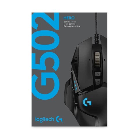 Mysz Logitech G502 Gaming HERO EU 910-005471 (optyczna; 16000 DPI; kolor czarny) Mysz Logitech G502 Gaming HERO EU 910-005471 (optyczna; 16000 DPI; kolor czarny)