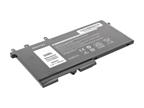 Bateria do laptopa MITSU BC/DE-E5580 5BM308 (34 Wh; do laptopów Dell) Bateria do laptopa MITSU BC/DE-E5580 5BM308 (34 Wh; do laptopów Dell)