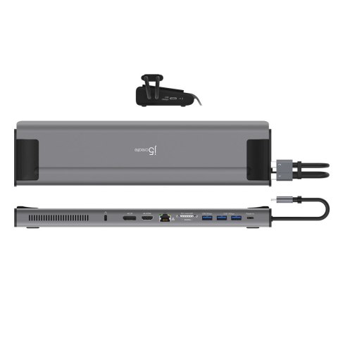 Stacja dokująca j5create 2xUSB-C M.2 NVMe USB-C Gen 2 Docking Station 1xHDMI/1xDisplay Port/3xUSB3.2/2xUSB-C/RJ45 Gigabit/ 1xM.2 Stacja dokująca j5create 2xUSB-C M.2 NVMe USB-C Gen 2 Docking Station 1xHDMI/1xDisplay Port/3xUSB3.2/2xUSB-C/RJ45 Gigabit/ 1xM.2