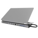 Stacja dokująca j5create 2xUSB-C M.2 NVMe USB-C Gen 2 Docking Station 1xHDMI/1xDisplay Port/3xUSB3.2/2xUSB-C/RJ45 Gigabit/ 1xM.2