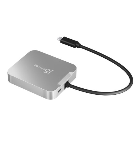 Stacja dokująca j5create 4K60 4K60 Elite USB-C PD Multi-Port Adapter 1x4K HDMI/2xUSB 3.1/1xUSB-C/1xRJ45 Gigabit; kolor srebrny J Stacja dokująca j5create 4K60 4K60 Elite USB-C PD Multi-Port Adapter 1x4K HDMI/2xUSB 3.1/1xUSB-C/1xRJ45 Gigabit; kolor srebrny J