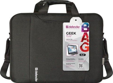 DEFENDER TORBA DO LAPTOPA GEEK 15.6" CZARNA 26084 DEFENDER TORBA DO LAPTOPA GEEK 15.6" CZARNA 26084