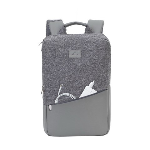 RIVACASE PLECAK NA LAPTOP 15,6" EGMONT, SZARY, 18L, EKO-SKÓRA I TWEED, KIESZENIE NA TABLET 10", SMARTFON, DOKUMENTY I AKCES. RIVACASE PLECAK NA LAPTOP 15,6" EGMONT, SZARY, 18L, EKO-SKÓRA I TWEED, KIESZENIE NA TABLET 10", SMARTFON, DOKUMENTY I AKCES.