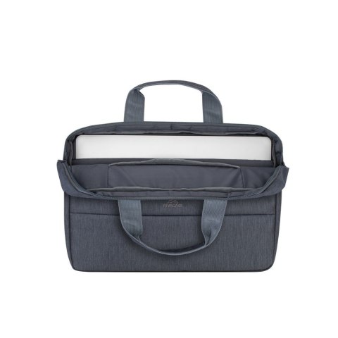 RIVACASE TORBA NA LAPTOP 14" PRATER, CIEMNOSZARA, ANTYKRADZIEŻOWA, MATERIAŁ WODOODPORNY, KIESZENIE NA TABLET, SMARTFON, AKCES RIVACASE TORBA NA LAPTOP 14" PRATER, CIEMNOSZARA, ANTYKRADZIEŻOWA, MATERIAŁ WODOODPORNY, KIESZENIE NA TABLET, SMARTFON, AKCES