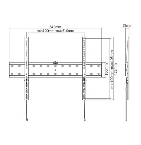 GEMBIRD UCHWYT REGULOWANY LCD 37-70 VESA MAX 600 X 400MM, DO 40KG GEMBIRD UCHWYT REGULOWANY LCD 37-70 VESA MAX 600 X 400MM, DO 40KG