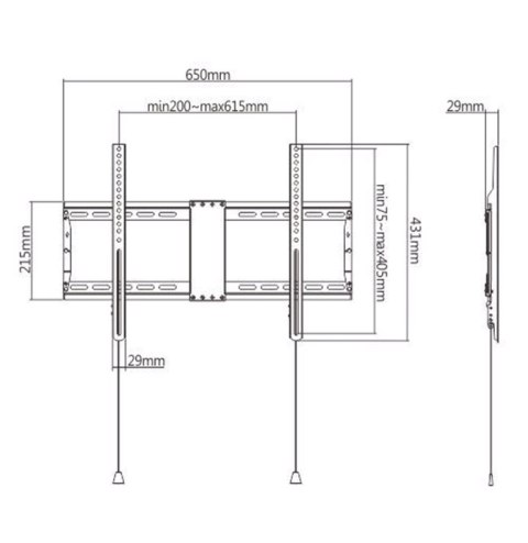 GEMBIRD UCHWYT ŚCIENNY LCD 37-80 VESA MAX 600 X 400MM, DO 70KG GEMBIRD UCHWYT ŚCIENNY LCD 37-80 VESA MAX 600 X 400MM, DO 70KG