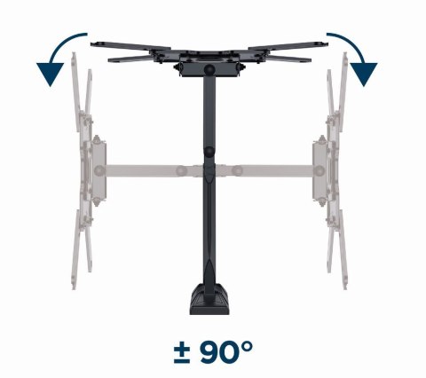 GEMIRD UCHWYT ŚCIENNY REGULOWANY LCD 32"-55" VESA MAX 400 X 400MM, DO 32KG GEMIRD UCHWYT ŚCIENNY REGULOWANY LCD 32"-55" VESA MAX 400 X 400MM, DO 32KG