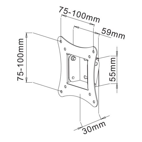 TECHLY UCHWYT ŚCIENNY TV LED/LCD 13-30 CALI 15KG U TECHLY UCHWYT ŚCIENNY TV LED/LCD 13-30 CALI 15KG U
