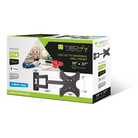 TECHLY UCHWYT ŚCIENNY TV LED/LCD 19-37 CALI 25KG O TECHLY UCHWYT ŚCIENNY TV LED/LCD 19-37 CALI 25KG O