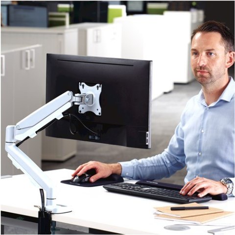 Fellowes Ergonomia ramię na 1 monitor EPPA™ białe Fellowes Ergonomia ramię na 1 monitor EPPA™ białe