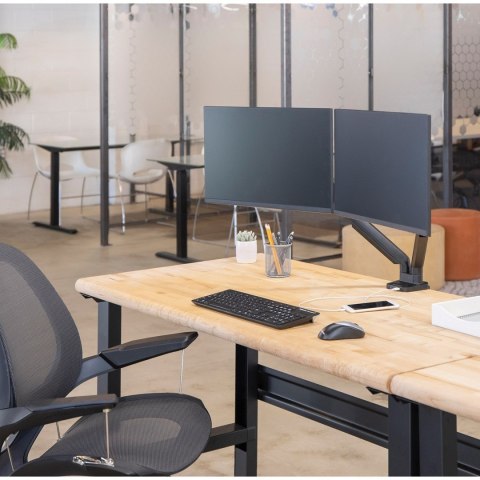 Fellowes Ergonomia ramię na 2 monitory - seria Platinum, czarne Fellowes Ergonomia ramię na 2 monitory - seria Platinum, czarne