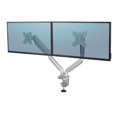 Fellowes Ergonomia ramię na 2 monitory - seria Platinum, srebrne Fellowes Ergonomia ramię na 2 monitory - seria Platinum, srebrne
