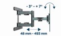 GEMBIRD REGULOWANY UCHWYT ŚCIENNY LCD 40"-80" VESA MAX 600 X 400MM, DO 50KG