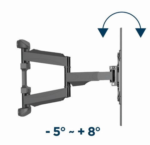 GEMBIRD UCHWYT ŚCIENNY REGULOWANY LCD 32"-75" VESA MAX 600 X 400MM, DO 45KG GEMBIRD UCHWYT ŚCIENNY REGULOWANY LCD 32"-75" VESA MAX 600 X 400MM, DO 45KG