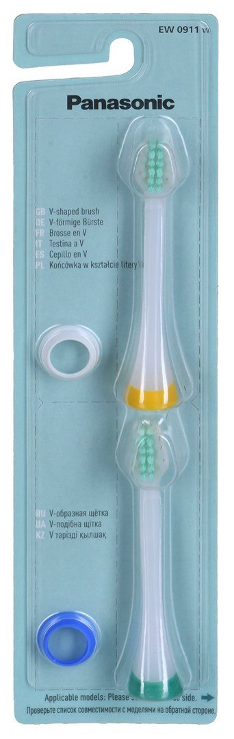 Końcówka szczoteczki z miękkim włosiem Panasonic EW0911W835 2 sztuki Końcówka szczoteczki z miękkim włosiem Panasonic EW0911W835 2 sztuki