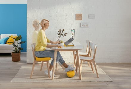 LEITZ Podnóżek Ergo Cosy, żółty LEITZ Podnóżek Ergo Cosy, żółty