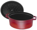 Garnek żeliwny owalny STAUB 40509-866-0 - czerwony 5.5 ltr