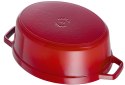 Garnek żeliwny owalny STAUB 40509-866-0 - czerwony 5.5 ltr