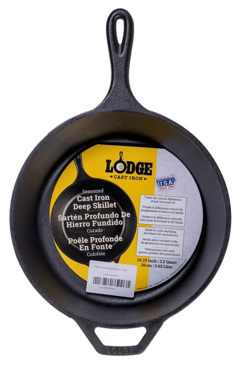 Lodge Patelnia żeliwna głęboka 26 cm Lodge Patelnia żeliwna głęboka 26 cm