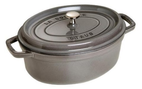 STAUB Garnek żeliwny owalny 3,2l grafitowy STAUB Garnek żeliwny owalny 3,2l grafitowy