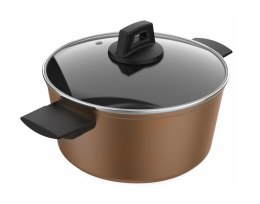 Garnek z kutego aluminium z pokrywką Taurus Stories 24cm KCK4124