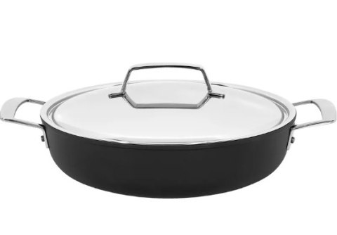 Głęboka patelnia tytanowa z 2 uchwytami i pokrywką DEMEYERE Alu Pro 5 40851-176-0 - 28 cm Głęboka patelnia tytanowa z 2 uchwytami i pokrywką DEMEYERE Alu Pro 5 40851-176-0 - 28 cm