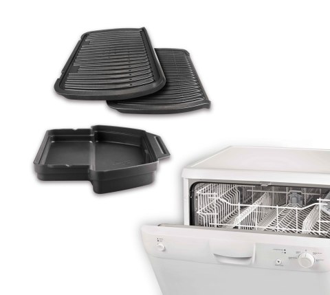 Grill Tefal OptiGrill GC712D34 (stołowy-zamknięty; 2000W; kolor inox) Grill Tefal OptiGrill GC712D34 (stołowy-zamknięty; 2000W; kolor inox)