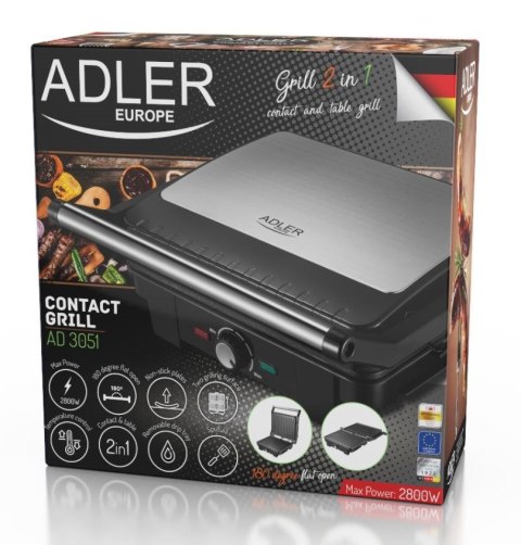 Grill elektryczny ADLER AD 3051 Grill elektryczny ADLER AD 3051