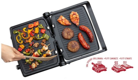 Grill elektryczny MPM MGR-12 czarny Grill elektryczny MPM MGR-12 czarny