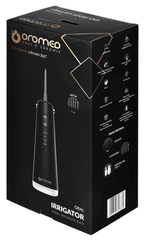 Inteligentny irygator ORO-DENTAL BLACK Oromed Inteligentny irygator ORO-DENTAL BLACK Oromed