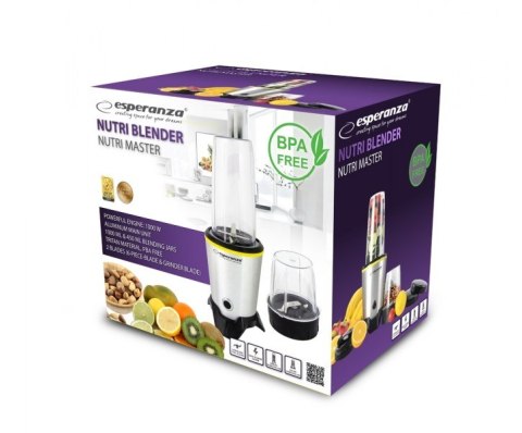Blender sportowy Esperanza MASTER EKM028 (1000W; kolor czarno-srebrny) Blender sportowy Esperanza MASTER EKM028 (1000W; kolor czarno-srebrny)