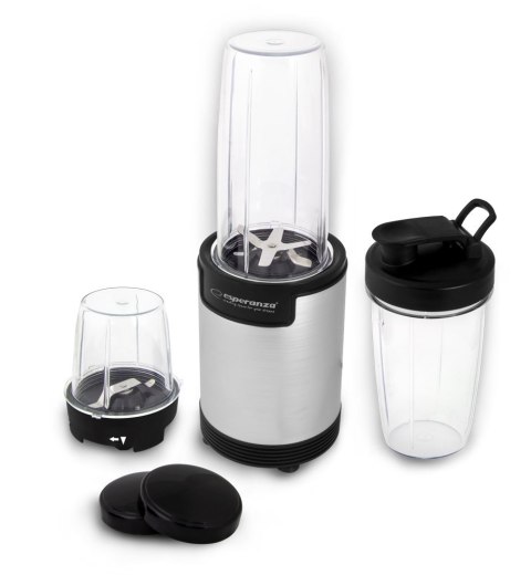 Blender sportowy do mielenia Esperanza NUTRI BOMB EKM030 (900W; kolor czarno-srebrny) Blender sportowy do mielenia Esperanza NUTRI BOMB EKM030 (900W; kolor czarno-srebrny)