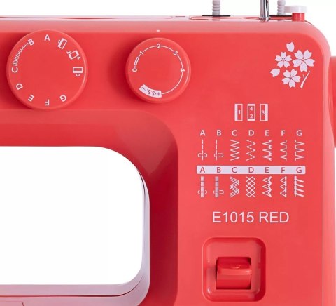 Maszyna do szycia Janome Juno E1015 czerwona Maszyna do szycia Janome Juno E1015 czerwona