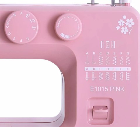 Maszyna do szycia Janome Juno E1015 różowa Maszyna do szycia Janome Juno E1015 różowa