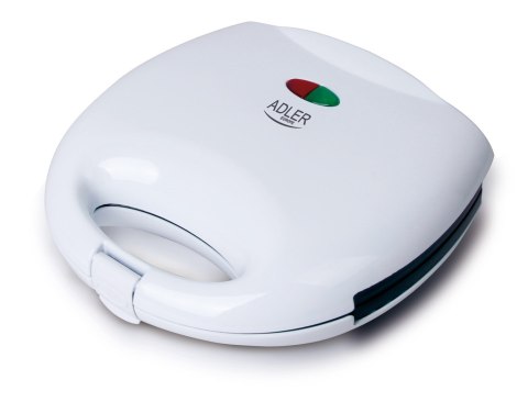 Opiekacz do kanapek Adler AD 301 (700W; kolor biały) Opiekacz do kanapek Adler AD 301 (700W; kolor biały)