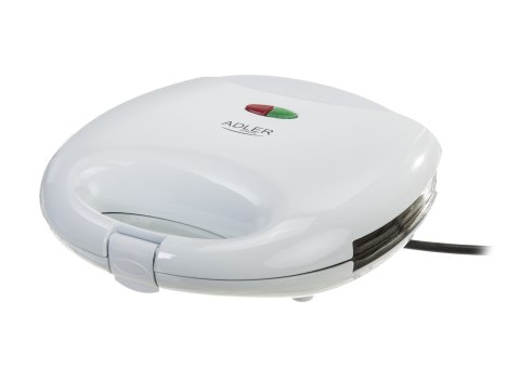 Opiekacz do kanapek Adler AD 301 (700W; kolor biały) Opiekacz do kanapek Adler AD 301 (700W; kolor biały)