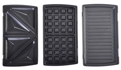 Opiekacz do kanapek CAMRY CR 3024 3 w 1 (730W; kolor czarny) Opiekacz do kanapek CAMRY CR 3024 3 w 1 (730W; kolor czarny)