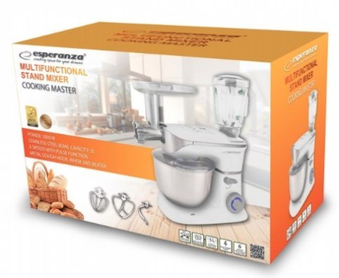 Robot kuchenny planetarny do mielenia Esperanza COOKING MASTER EKM025 (1000W) Robot kuchenny planetarny do mielenia Esperanza COOKING MASTER EKM025 (1000W)