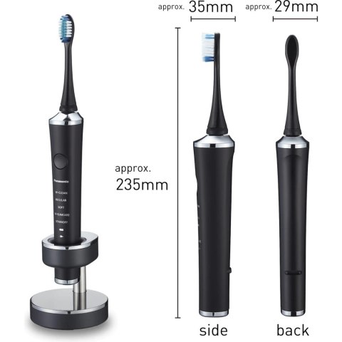 Szczoteczka soniczna Panasonic EW-DP52-K803 z podwójnymi wibracjami i 5 końcówkami Szczoteczka soniczna Panasonic EW-DP52-K803 z podwójnymi wibracjami i 5 końcówkami