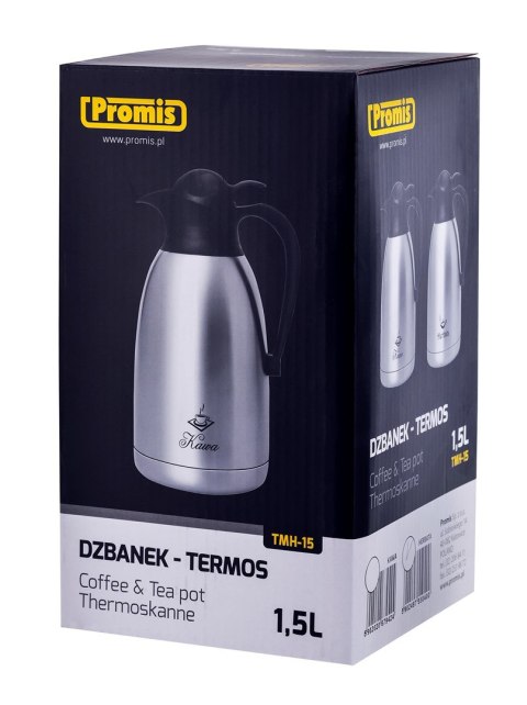 PROMIS DZBANEK STALOWY 1,5 L, NADRUK HERBATA TMH15 PROMIS DZBANEK STALOWY 1,5 L, NADRUK HERBATA TMH15