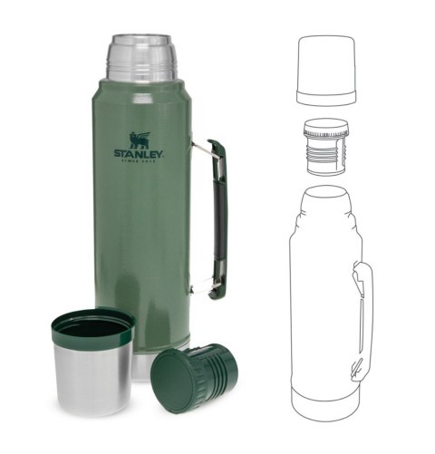 Stanley termos LEGENDARY CLASSIC - HAMMERTONE GREEN 1L Stanley termos LEGENDARY CLASSIC - HAMMERTONE GREEN 1L